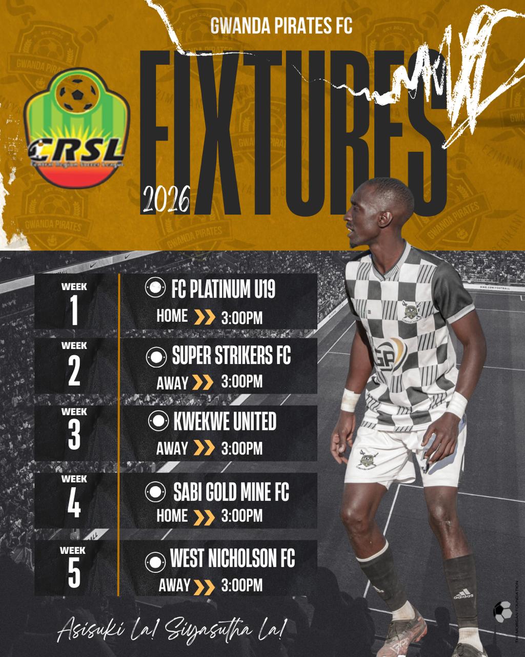 GWANDA PIRATES FC POISED FOR 2026 CRSL GLORY